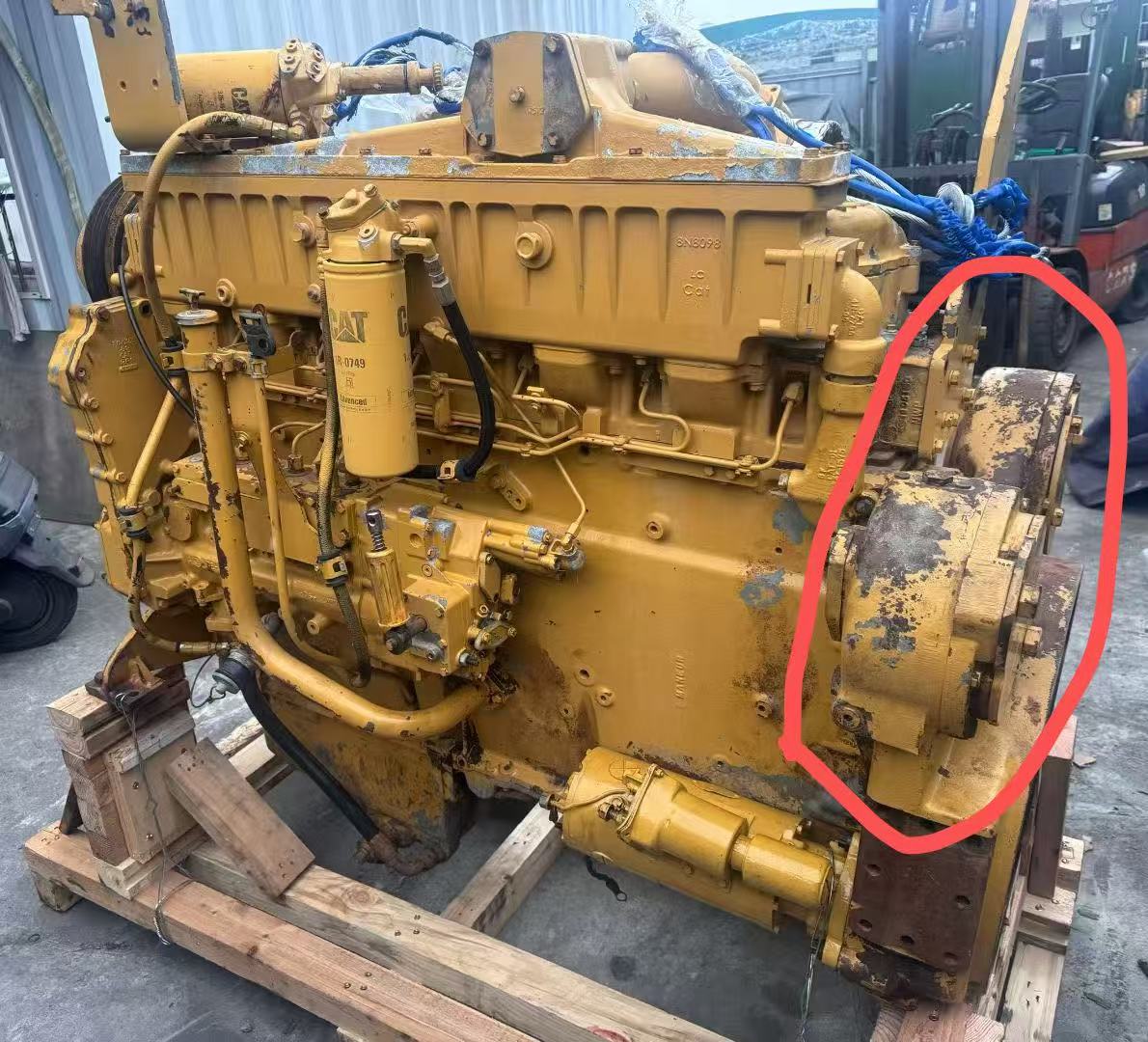 Caterpillar 3406C complete diesel engine for Caterpillar D8R bulldozer