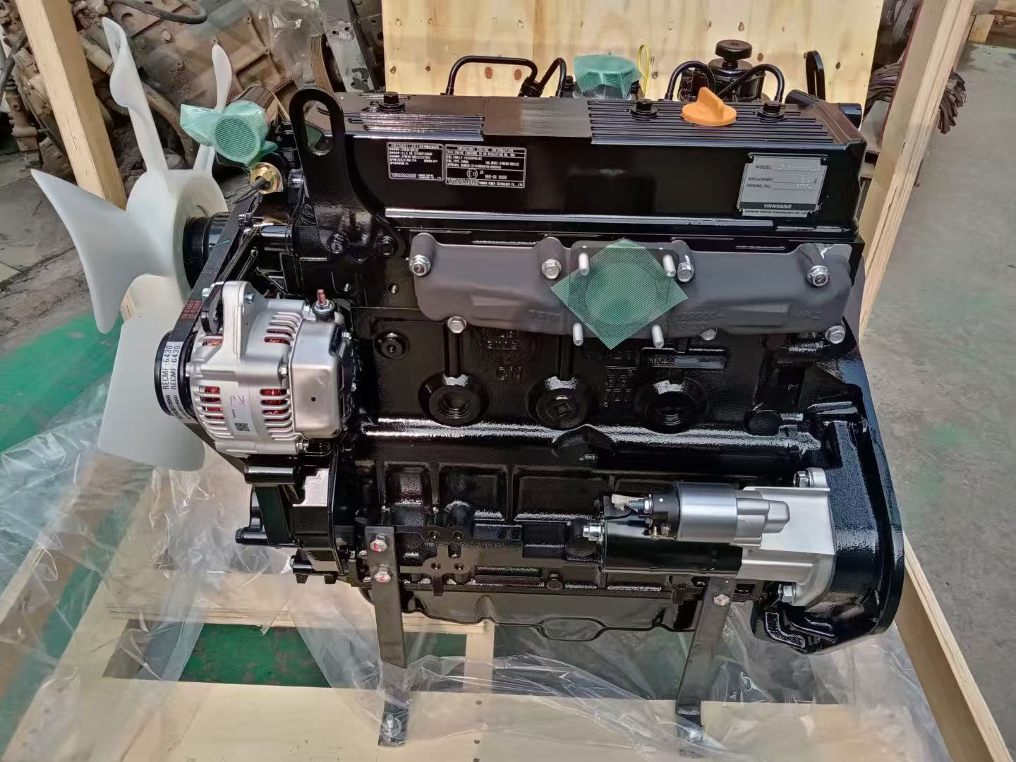 Brand‑new Yanmar 4TNV94L forklift engine assembly in stock